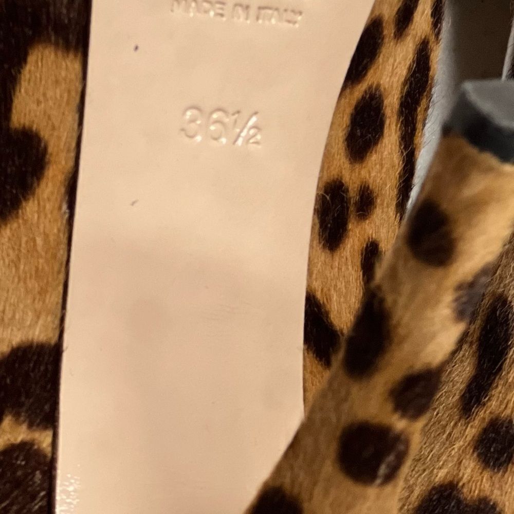 Miu Miu Leopard Print Ankle Bootie Brown Black Hi… - image 3